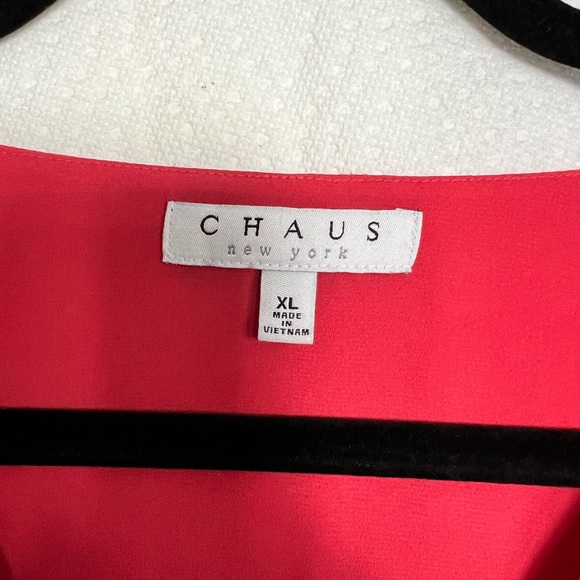 EUC Chaus Blouse XL Tangerine Color - Picture 4 of 5